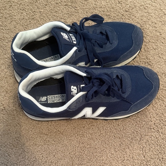 Worn once New Balance Women's Blue and White Sneakers - Picture 1 of 4